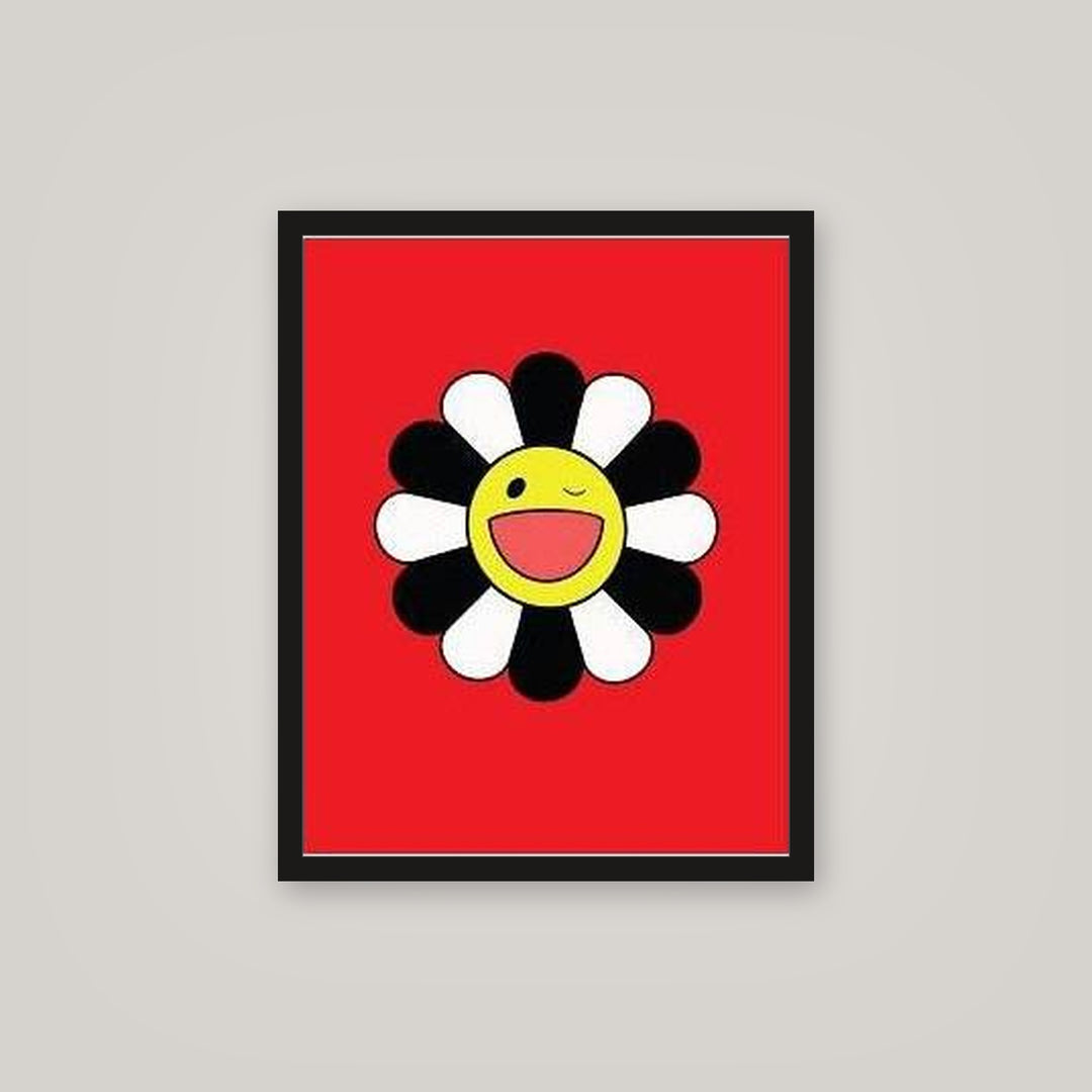 [auto-mockup] WINKY FLOWER RED WHITE BLACK POSTER - 16 x 20in.