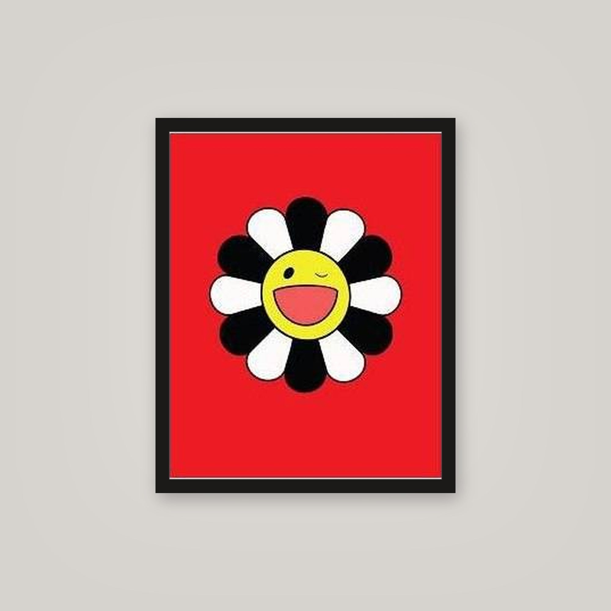 [auto-mockup] WINKY FLOWER RED WHITE BLACK POSTER - 16 x 20in.