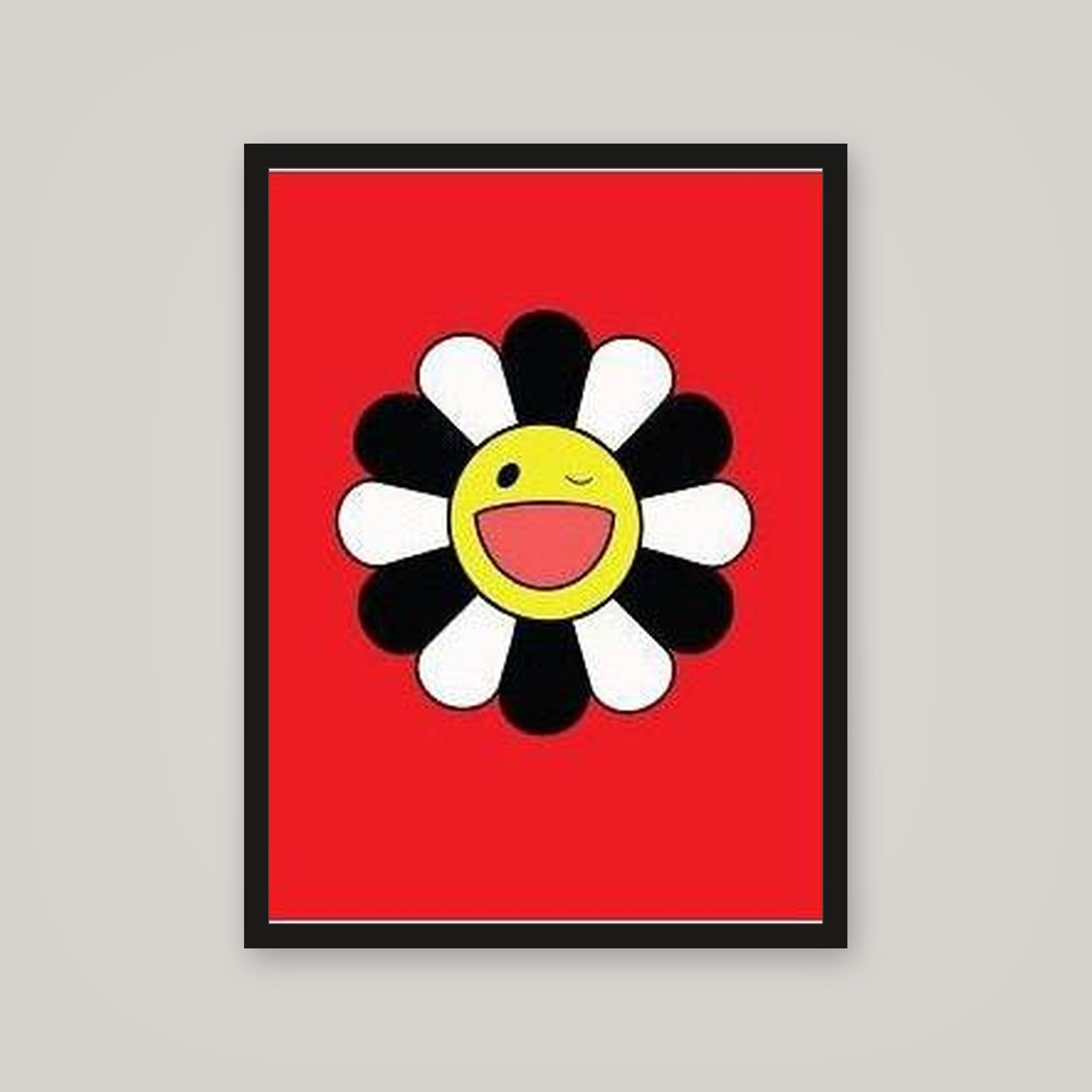 [auto-mockup] WINKY FLOWER RED WHITE BLACK POSTER - 18 x 24in.