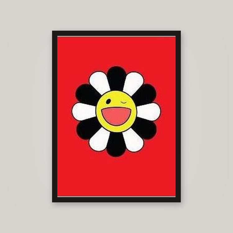 [auto-mockup] WINKY FLOWER RED WHITE BLACK POSTER - 18 x 24in.