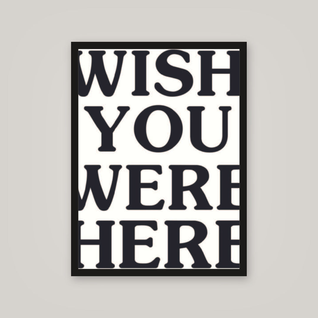 [auto-mockup] WISH YOU WERE HERE POSTER (2 COLORS) - 18 x 24in.